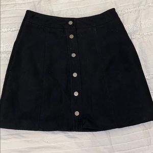 Simple Black Midi Skirt